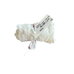 Cosabella White Lace Bootie Thong Panty OS Stretch Womens Never Say Never NWT